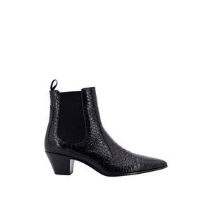 Celine Snake-Effect Leather Chelsea Boots - NWT